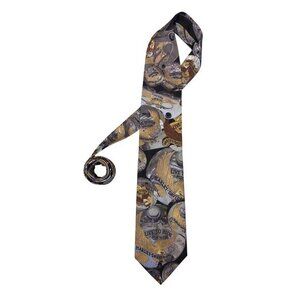 Vintae‎ 1995 Harley-Davidson Mens "Live To Ride" Tie USA Ralph Marlin